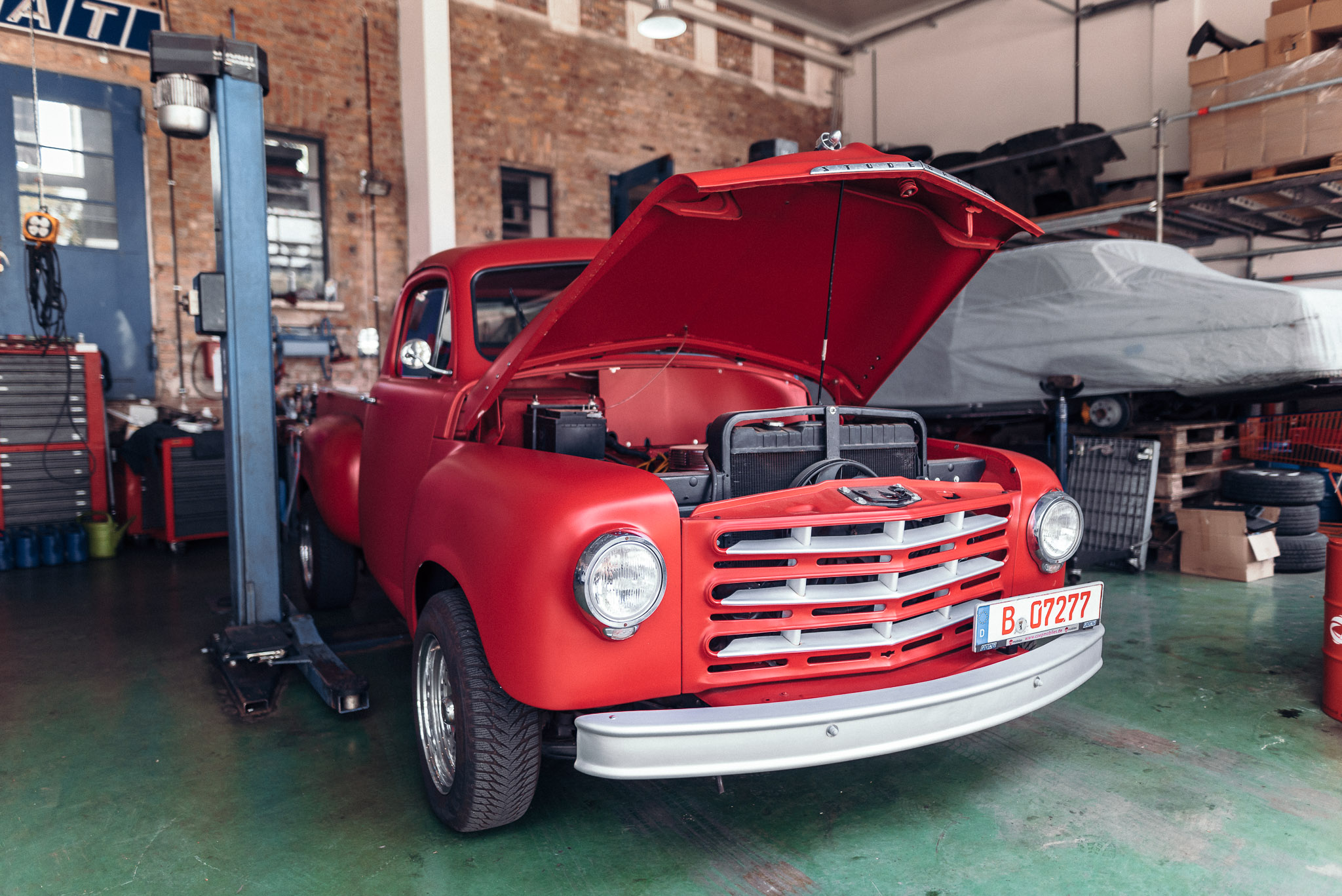 cöpmobiles Studebaker Pickup oldtimer Berlin Treptow Köpenick Werkstatt Restaurierung Instandsetzung Service Ersatzteile Polsterarbeiten Aufbereitung Pflege kaufen Handel KFZ KFZ-Meisterbetrieb